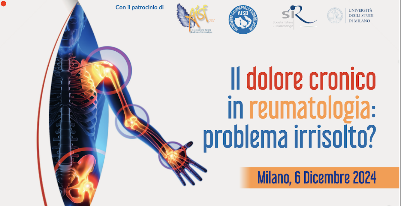 Il dolore cronico in reumatologia: problema irrisolto? Milano, 6 dicembre 2024